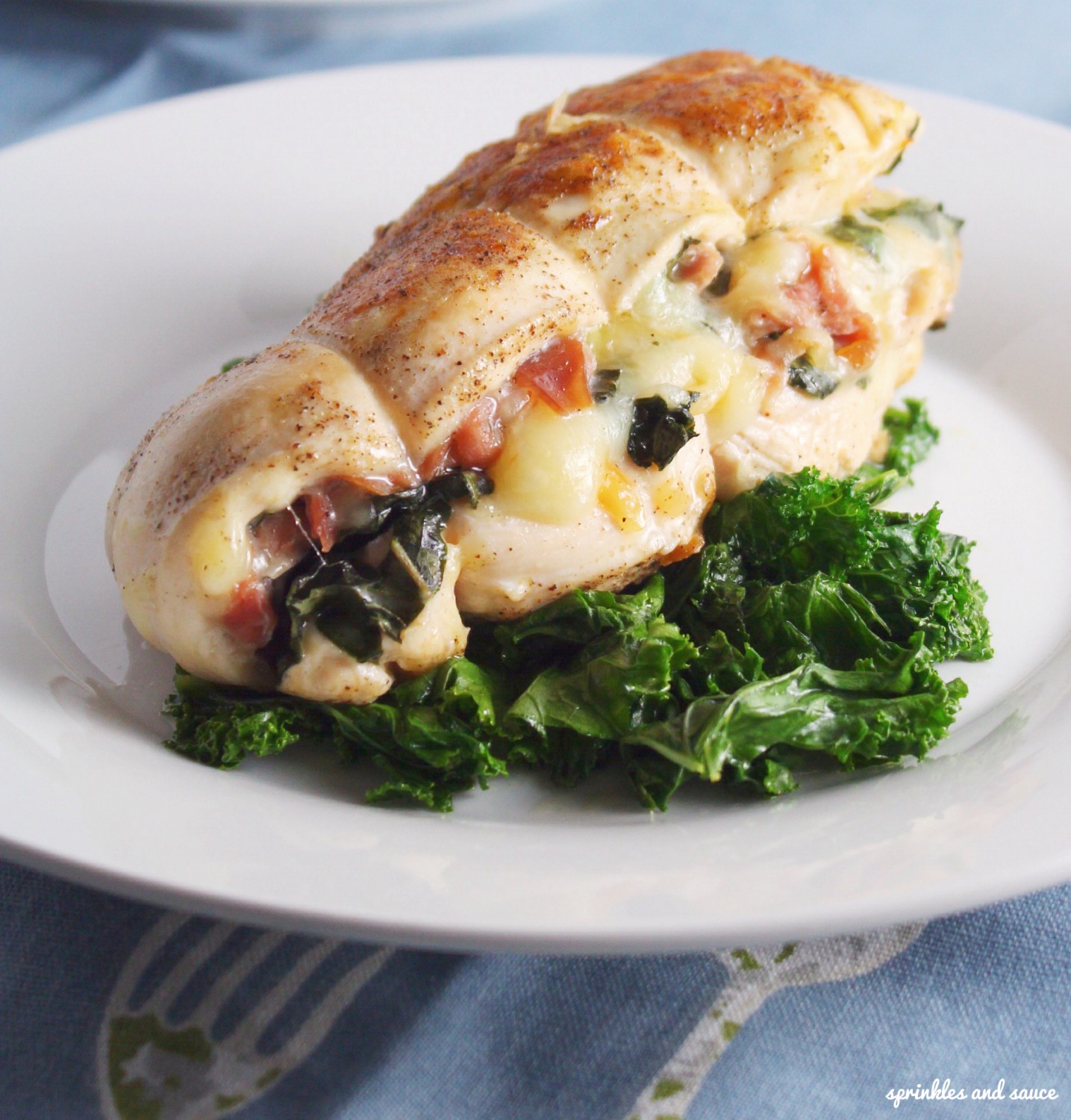 Stuffed Chicken with Proscuitto, Mozzarela and Basil1