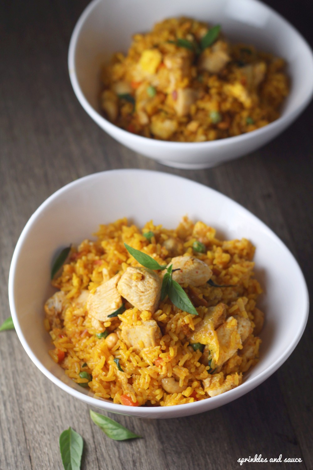 Thai Red Curry Fried Rice with Chicken2