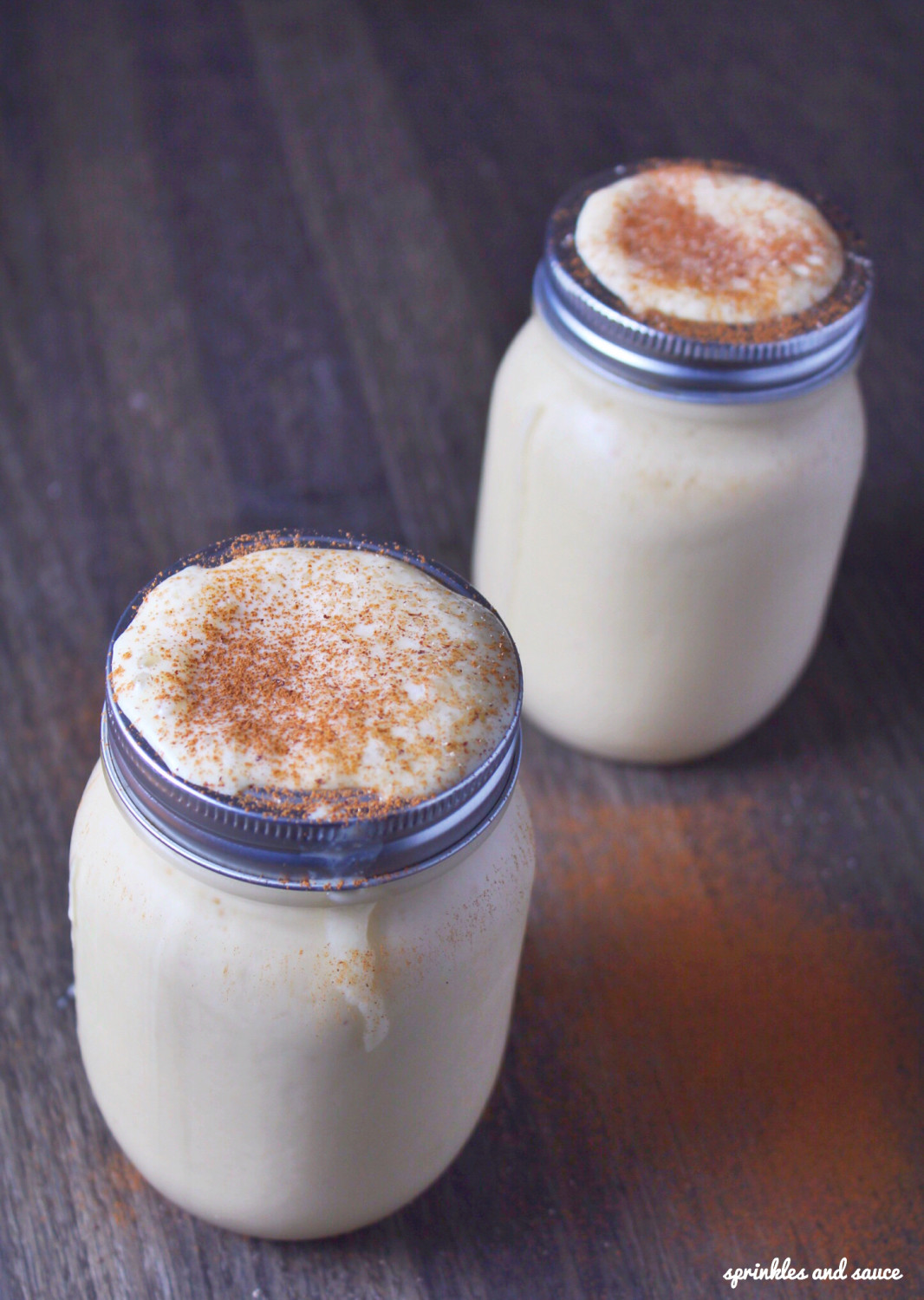 peach eggnog smoothie1