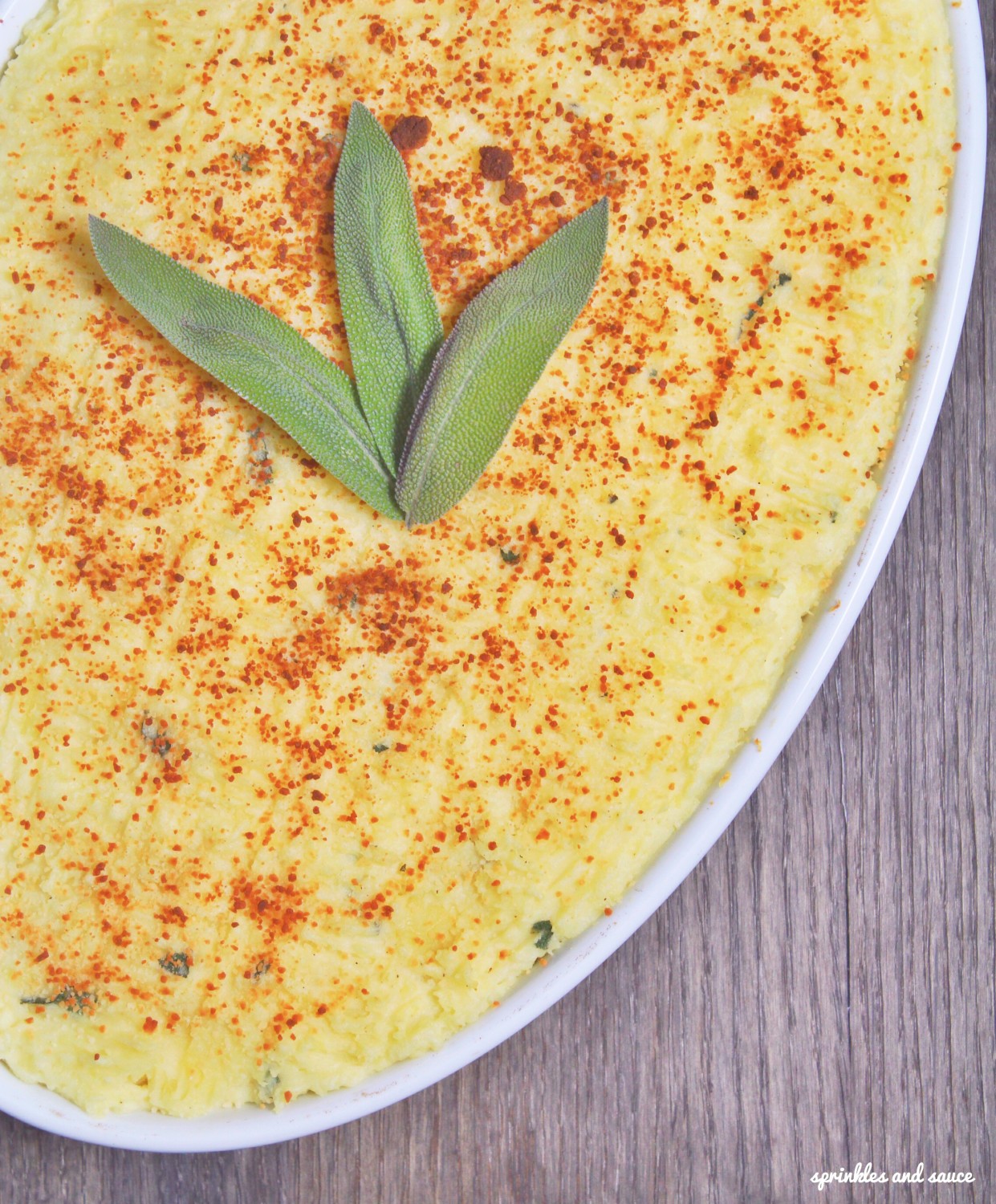 Mashed Potatoes with Goat Cheese and Sage