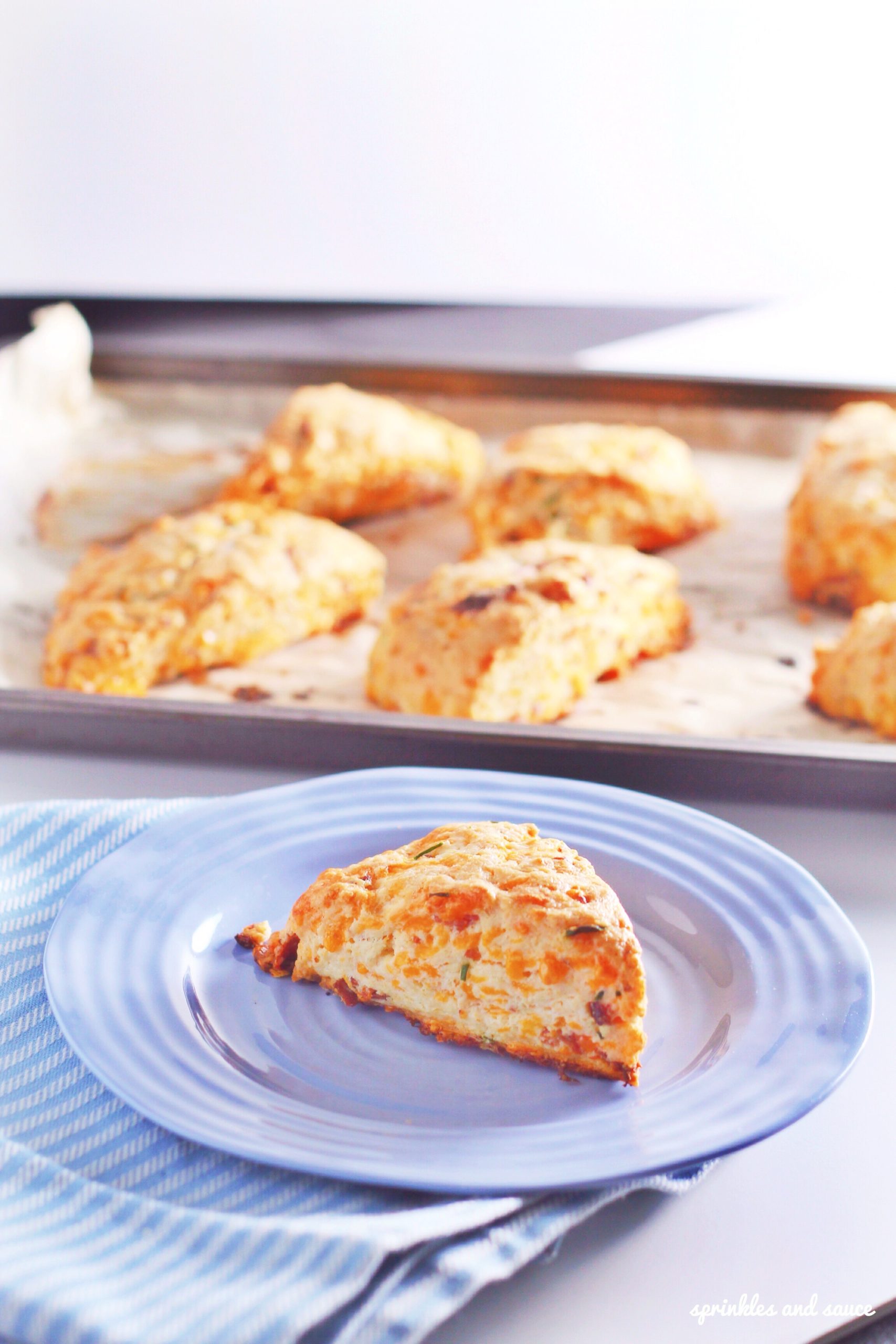 Bacon, Cheese and Chive Scones