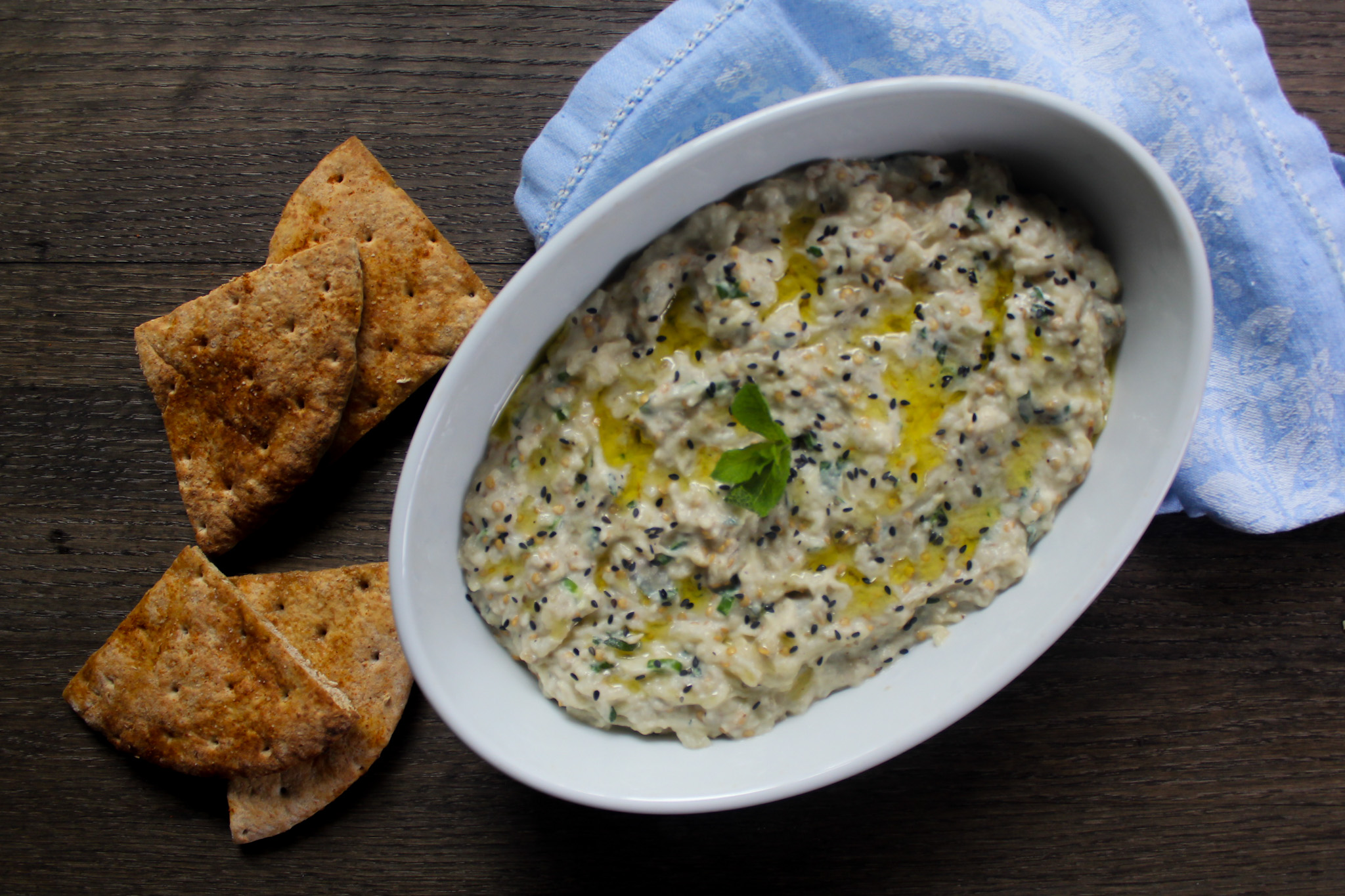 roasted eggplant dip - sprinkles and sauce